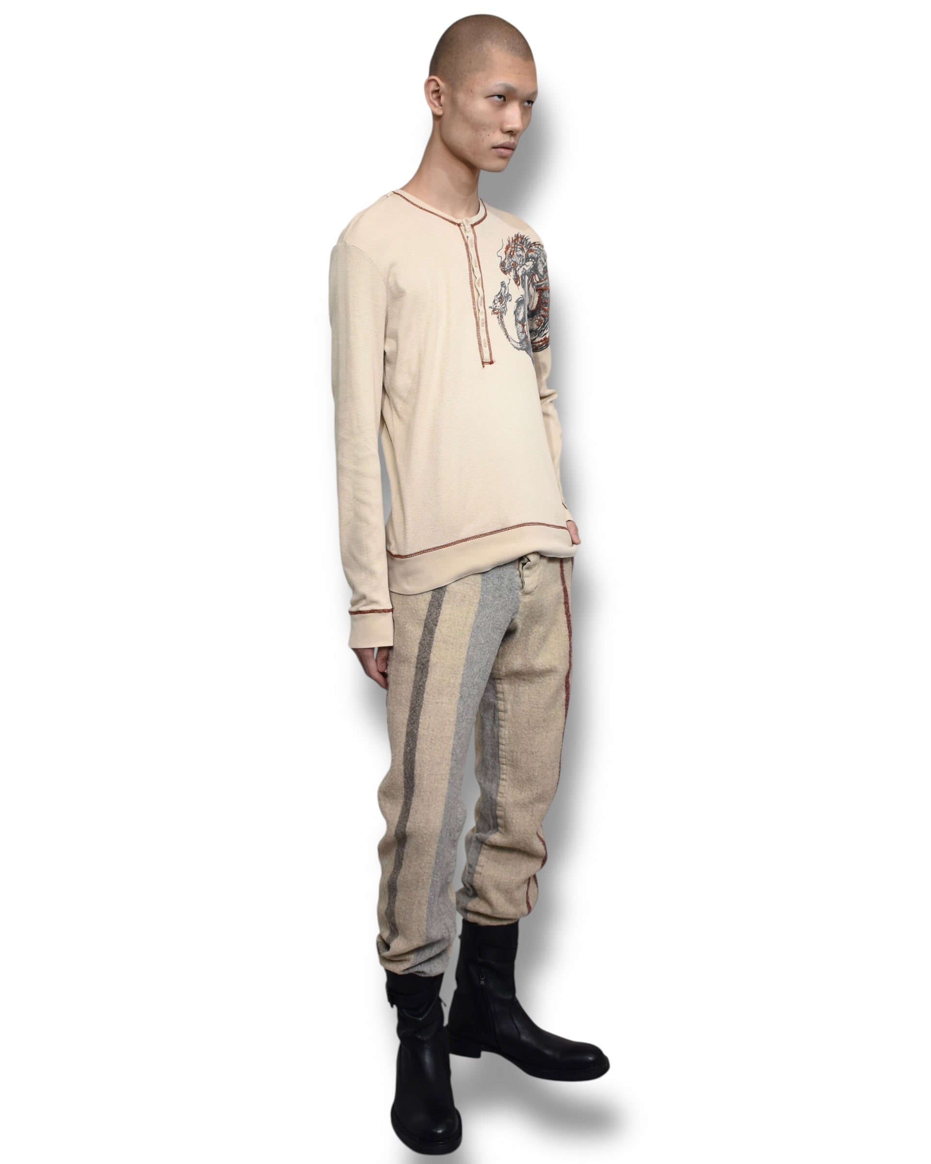 PARASUCO graphic thermal long sleeve top