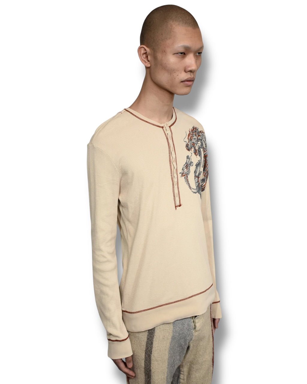 PARASUCO graphic thermal long sleeve top