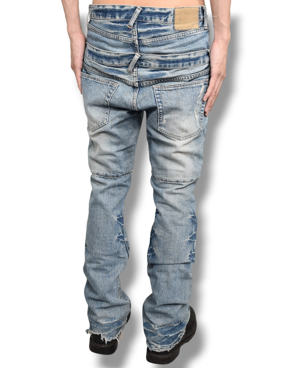 PPFM double waist denim pants