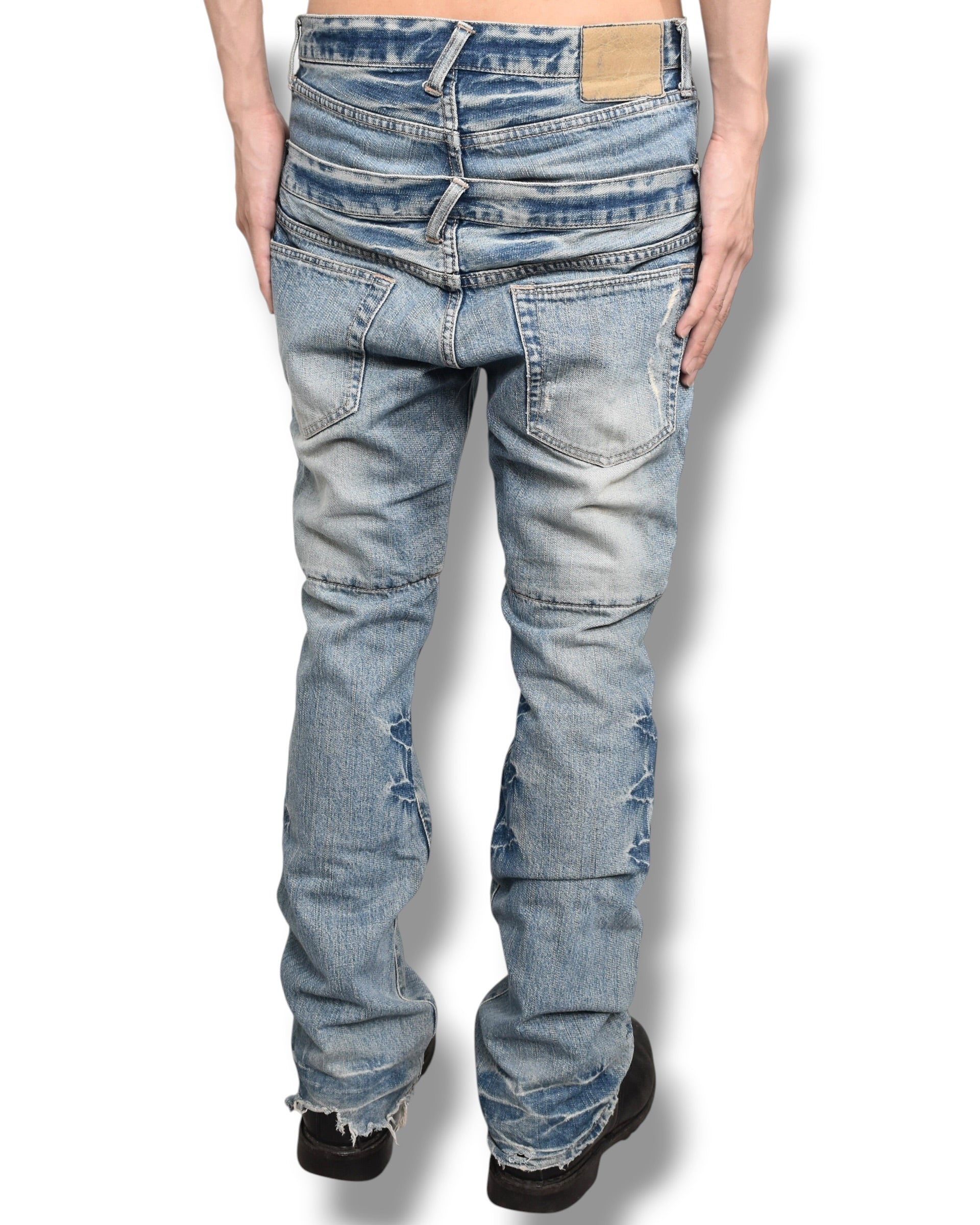 PPFM double waist denim pants