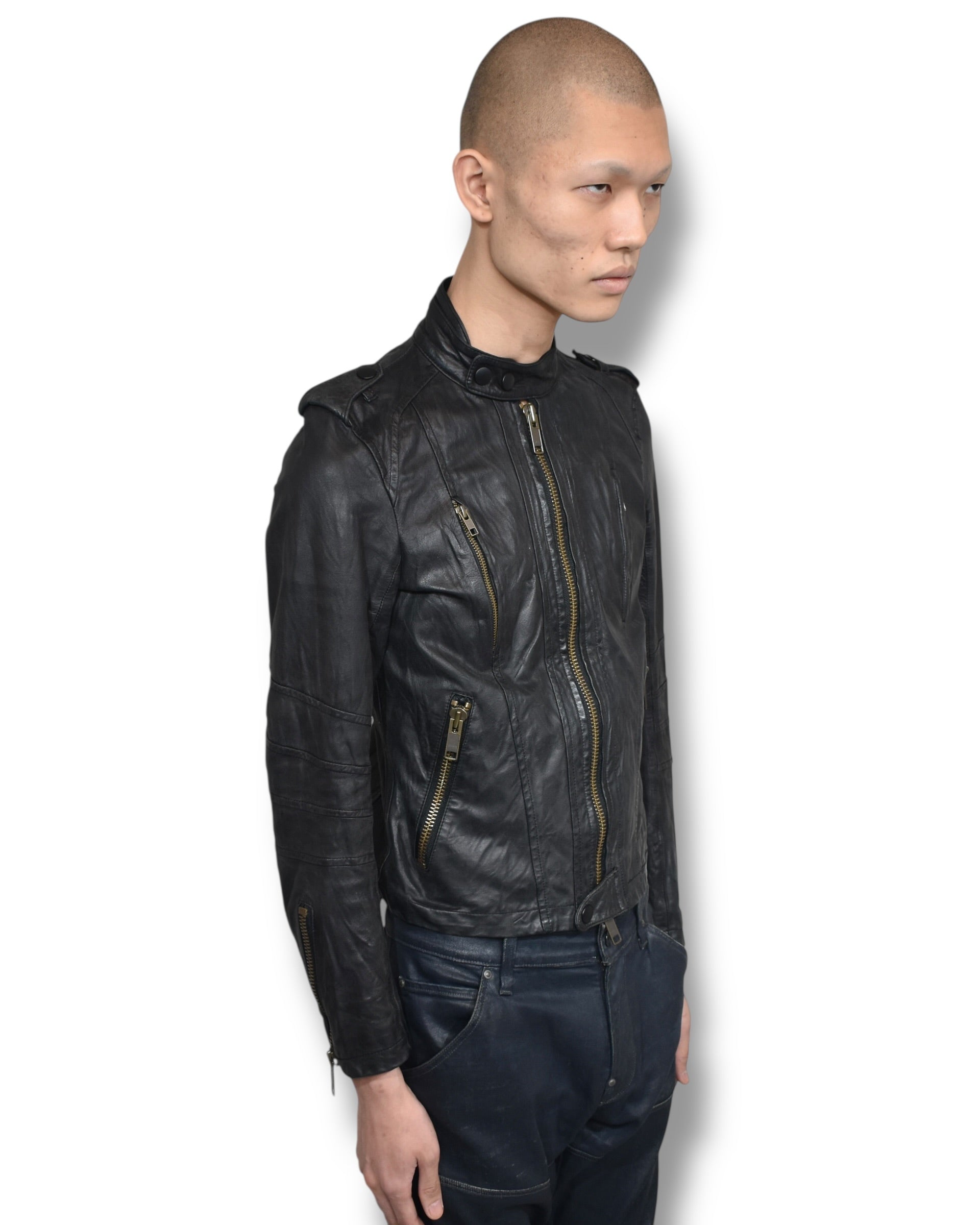 SHINICHIRO KURIYA cow leather jacket