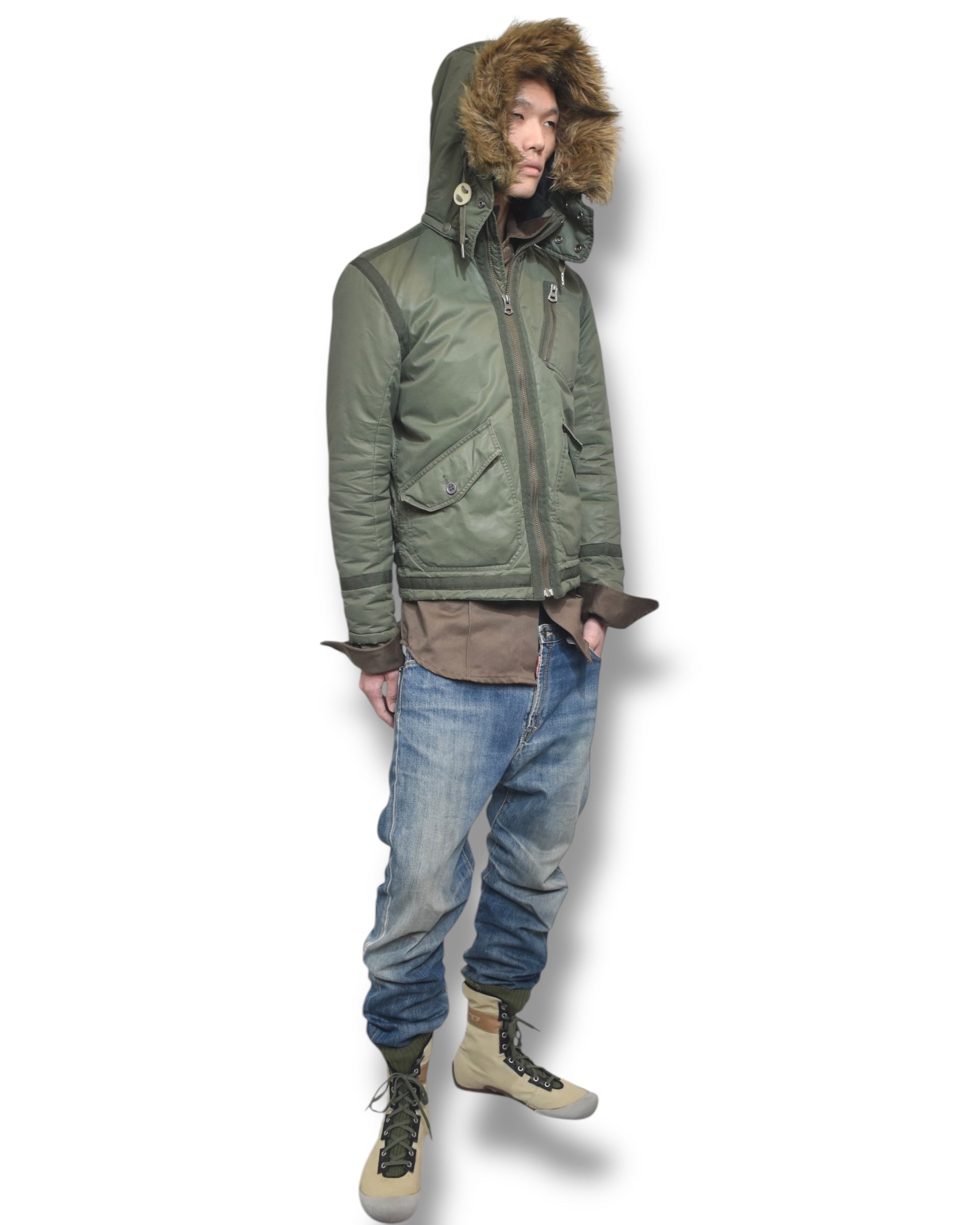 DSQUARED2 faded denim pants