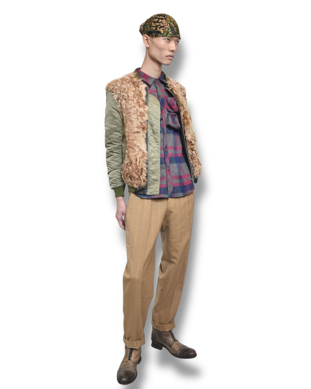 MAKINJANMA check 3D design shirt