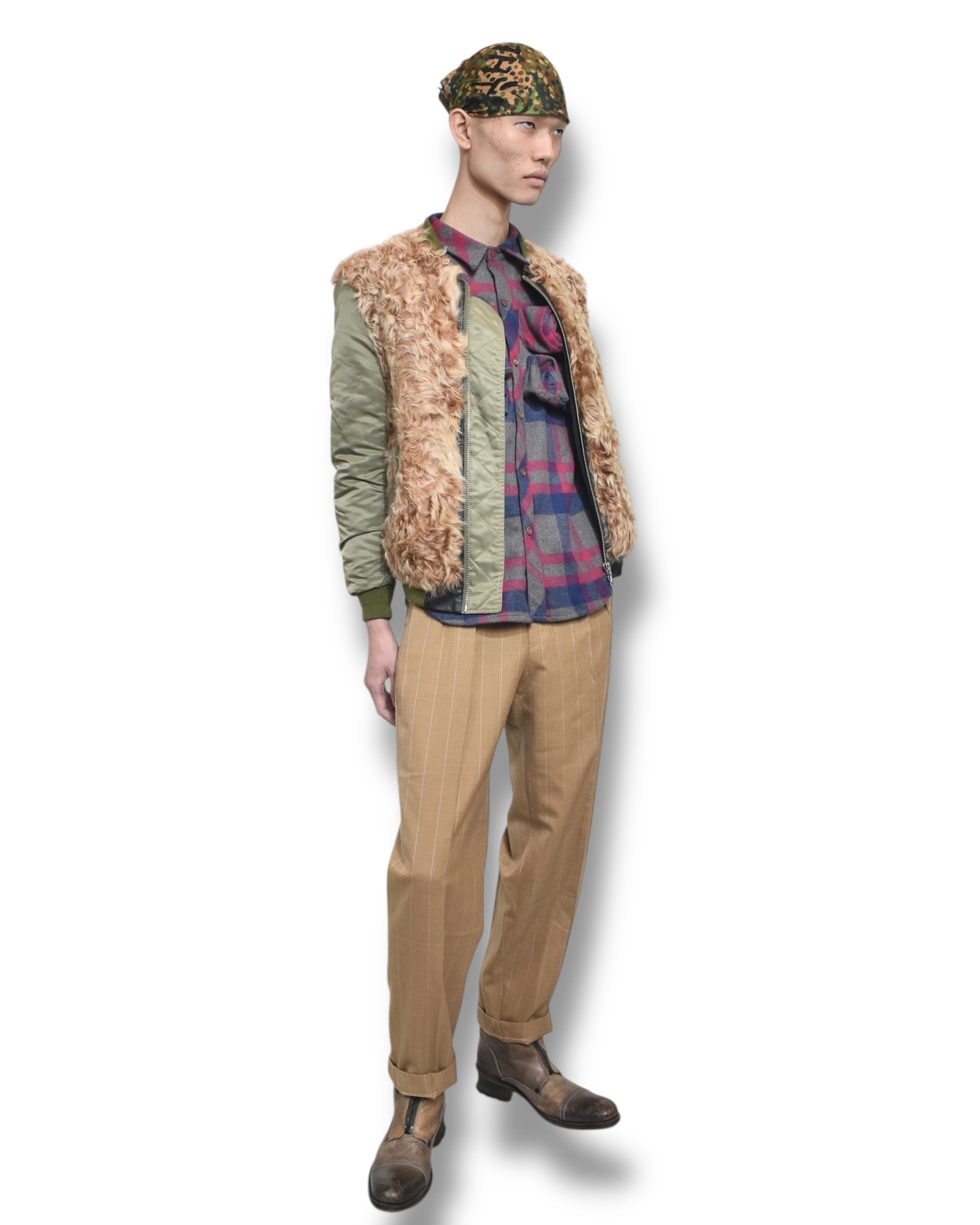 MAKINJANMA check 3D design shirt