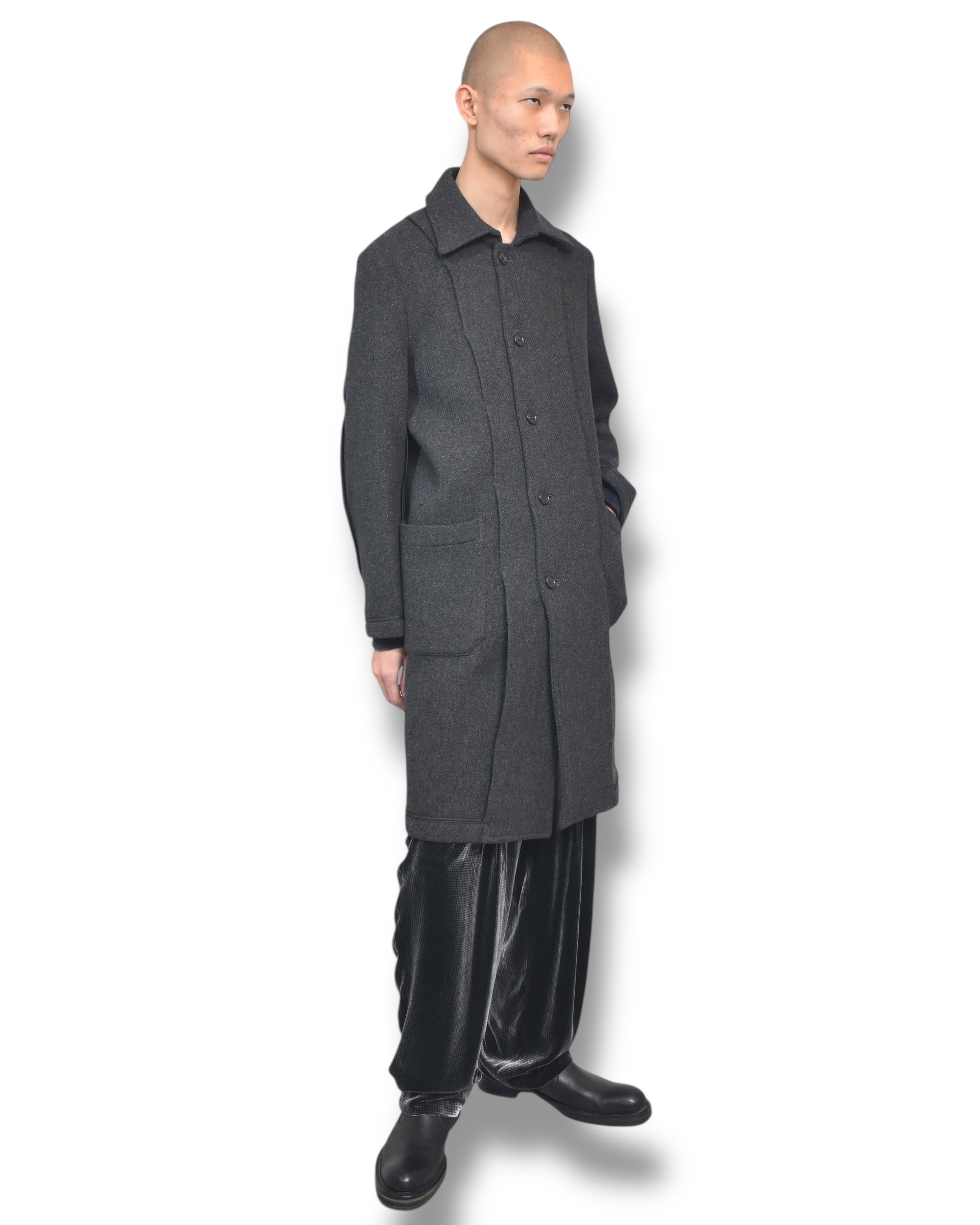 90s RYUICHIRO SHIMAZAKI inside-out button up coat