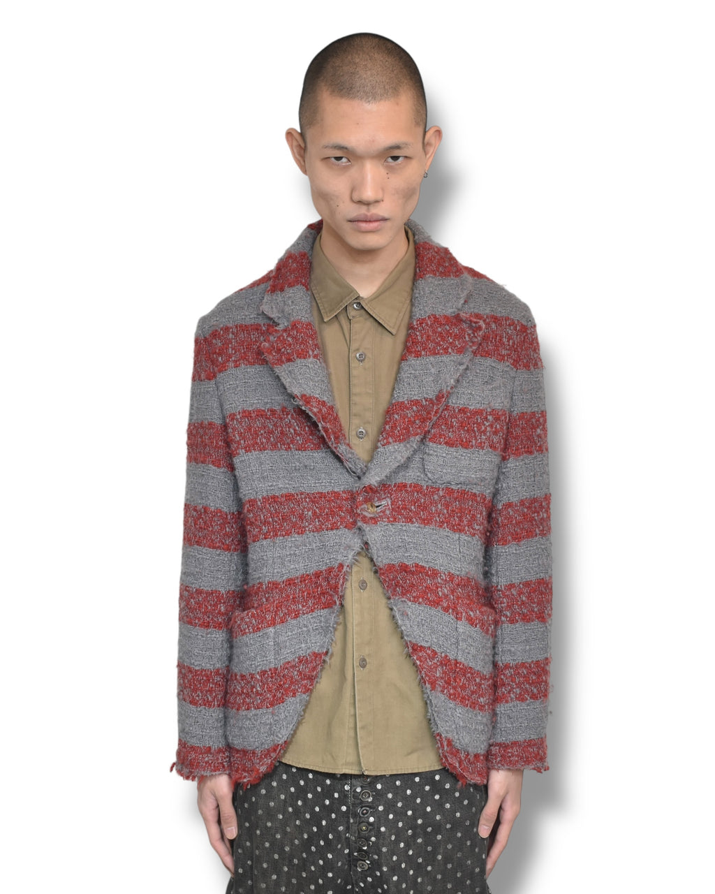 04aw COMME DES GARCONS HOMME PLUS knitted tailored jacket