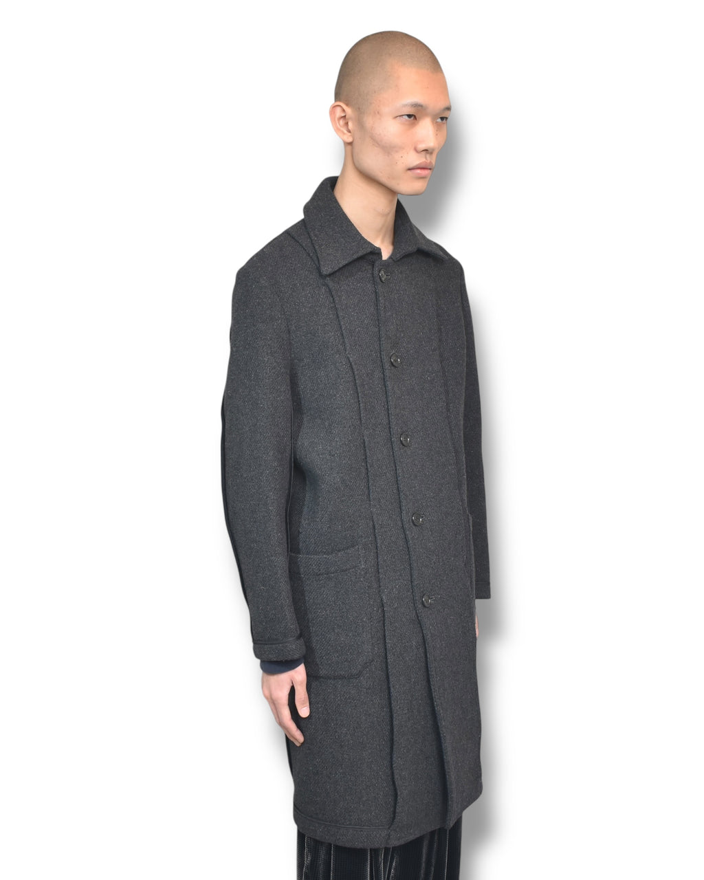 90s RYUICHIRO SHIMAZAKI inside-out button up coat