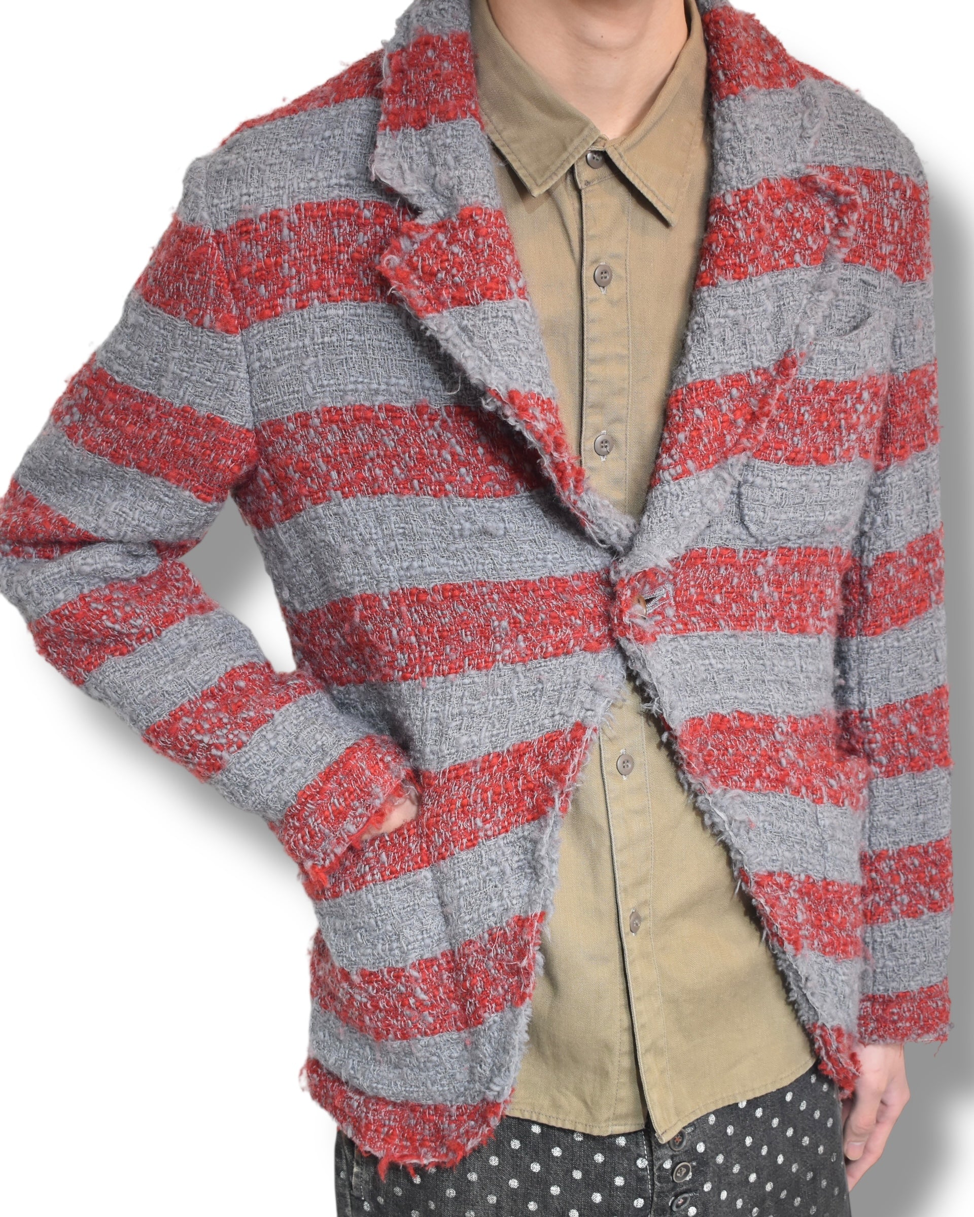 04aw COMME DES GARCONS HOMME PLUS knitted tailored jacket