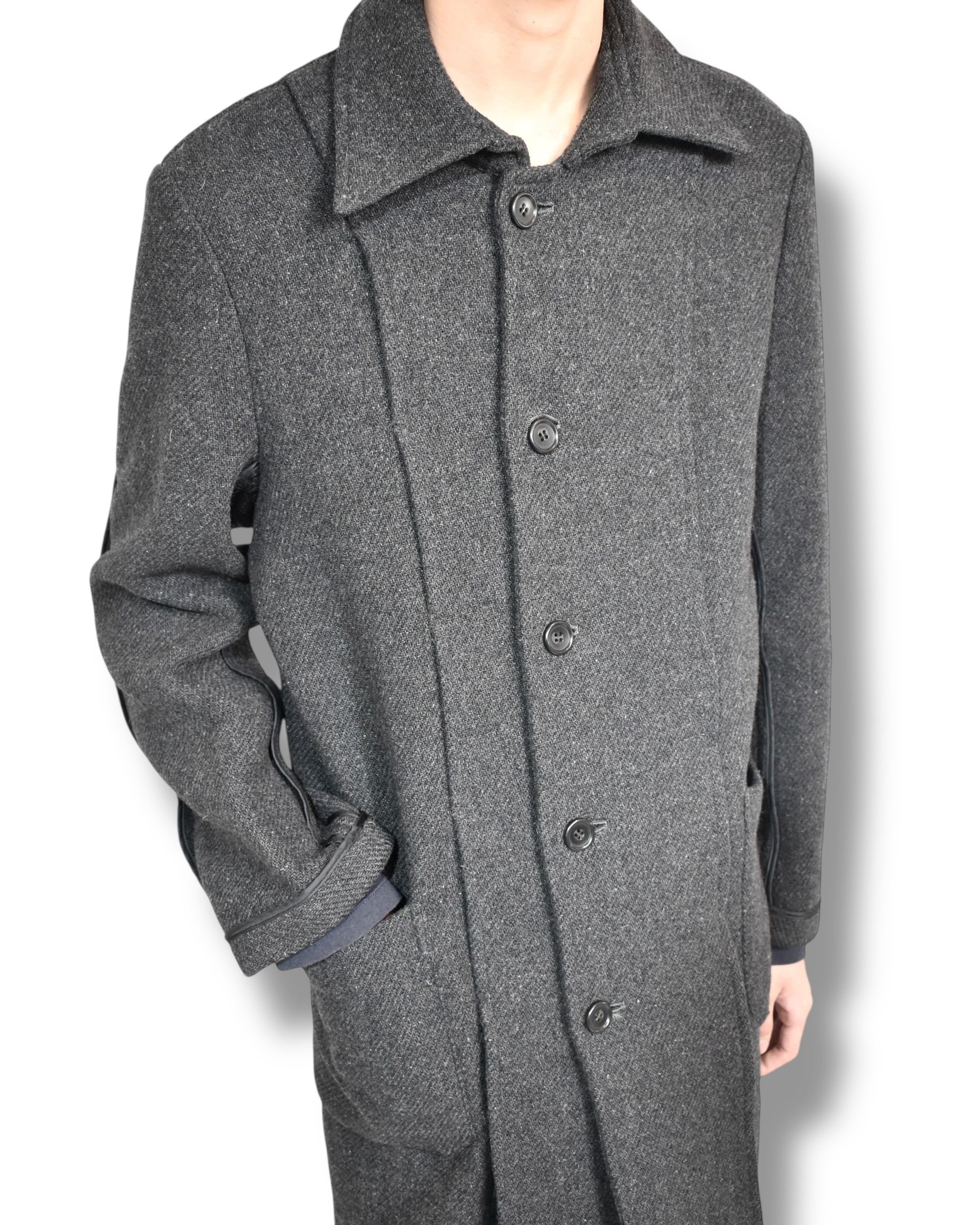 90s RYUICHIRO SHIMAZAKI inside-out button up coat