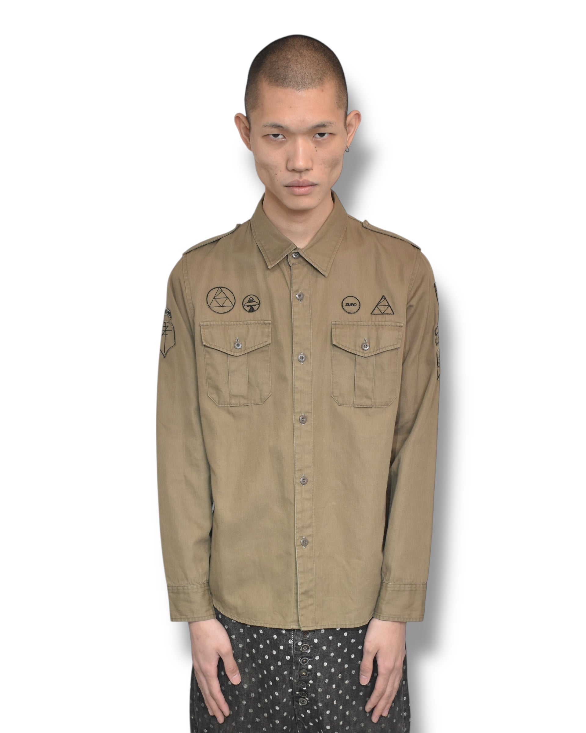 06ss ”T期” UNDERCOVER zamiang button up shirt