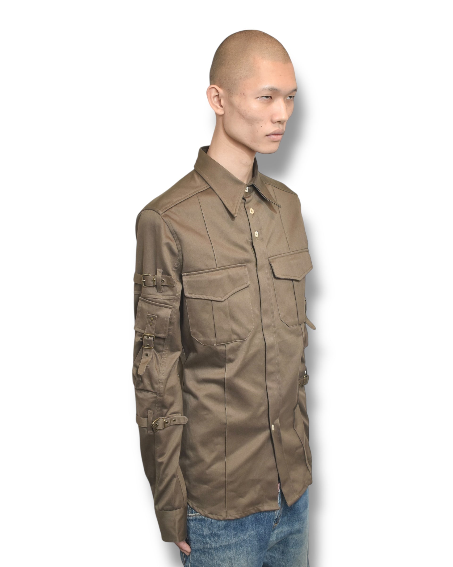 ANDREW MACKENZIE bondage shirt jacket