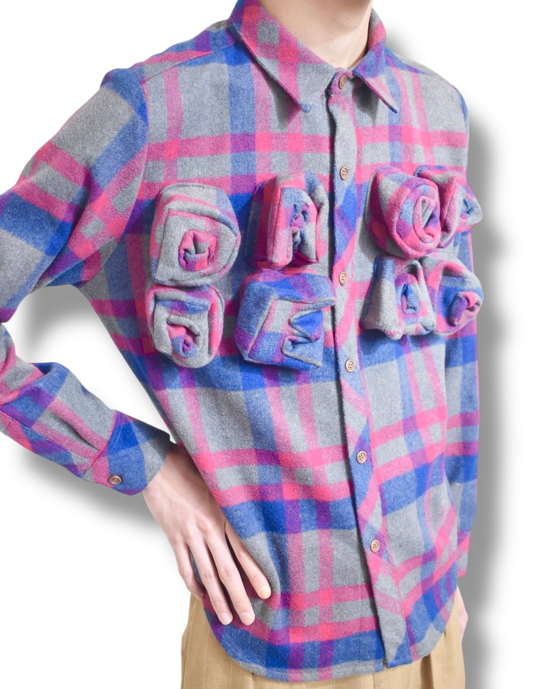 MAKINJANMA check 3D design shirt