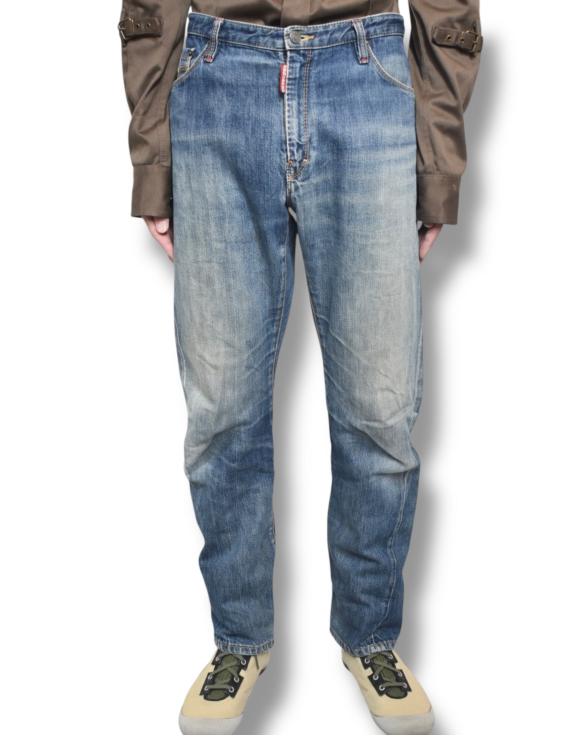 DSQUARED2 faded denim pants