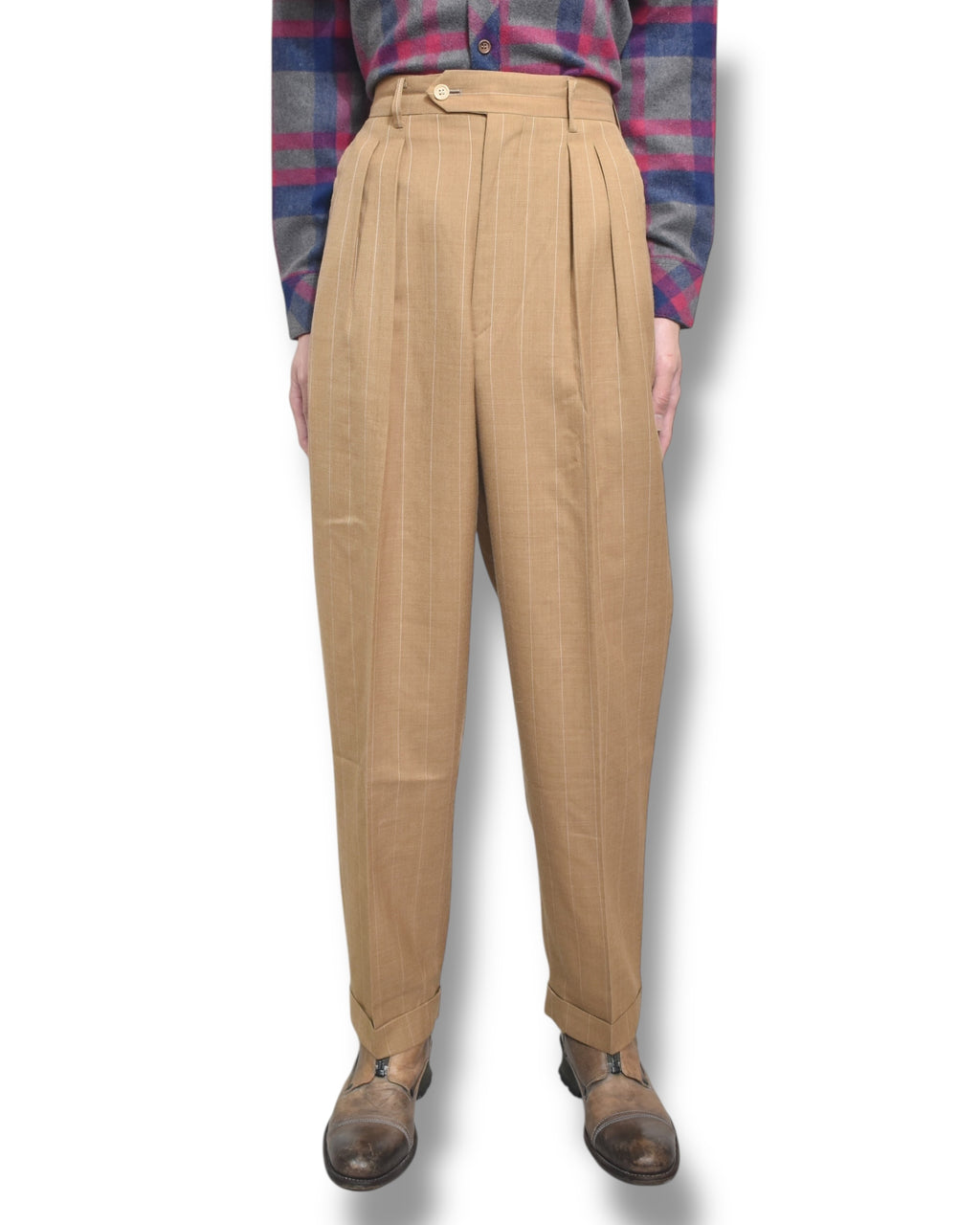 TOKIO KUMAGAI stripe slacks