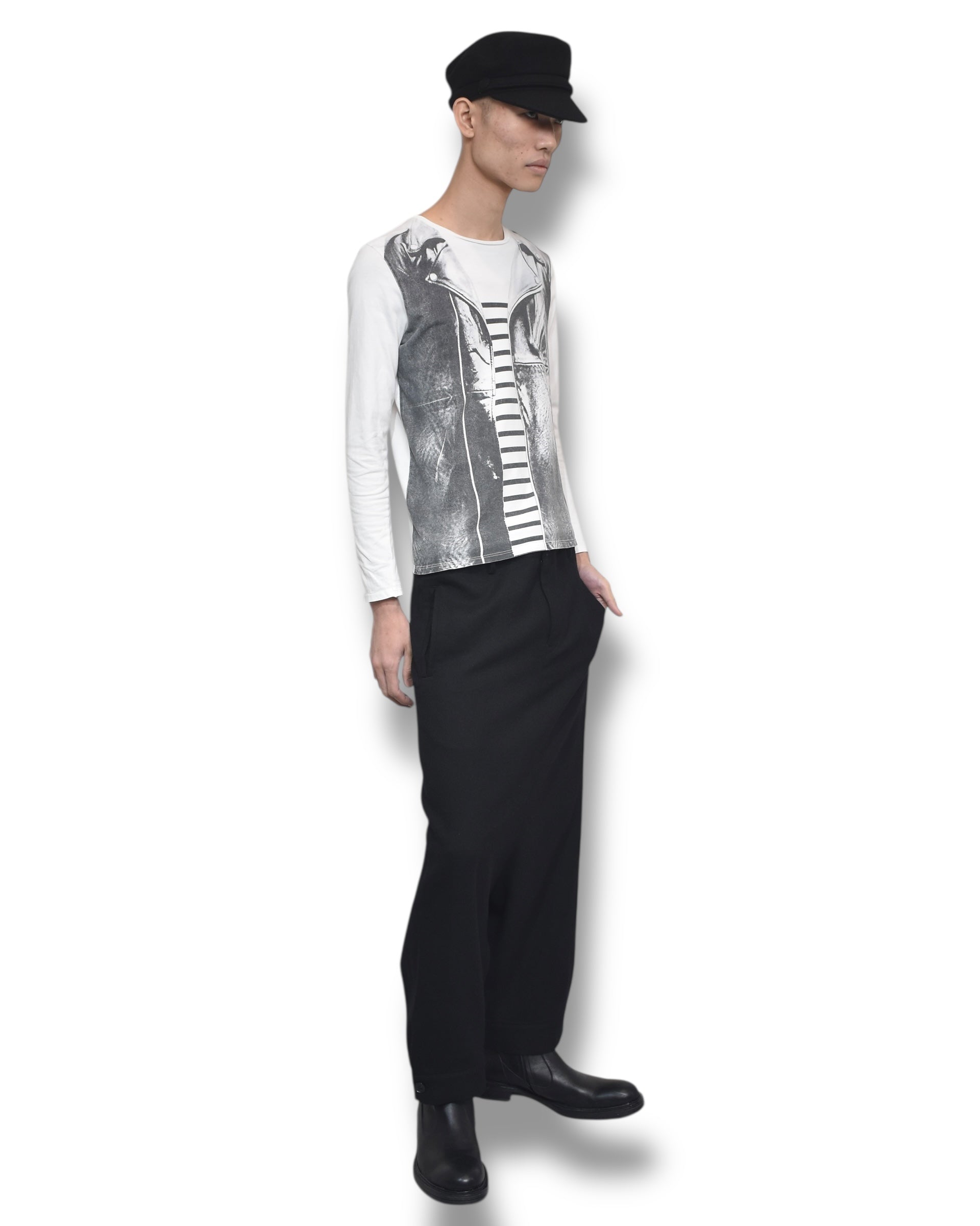 JUNIOR GAULTIER tronpe l`oeil long T-shirts