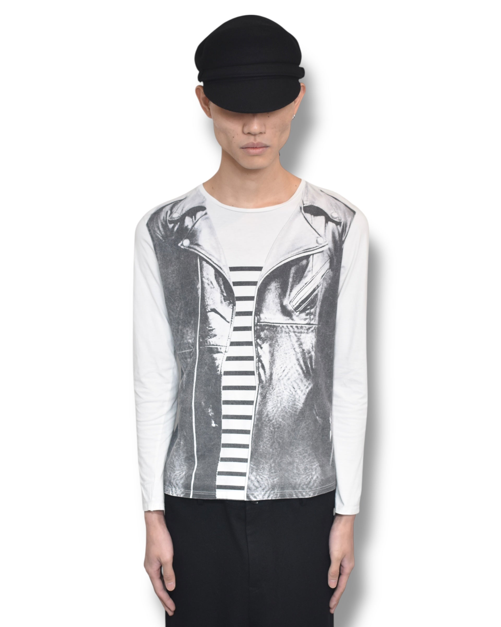 JUNIOR GAULTIER tronpe l`oeil long T-shirts
