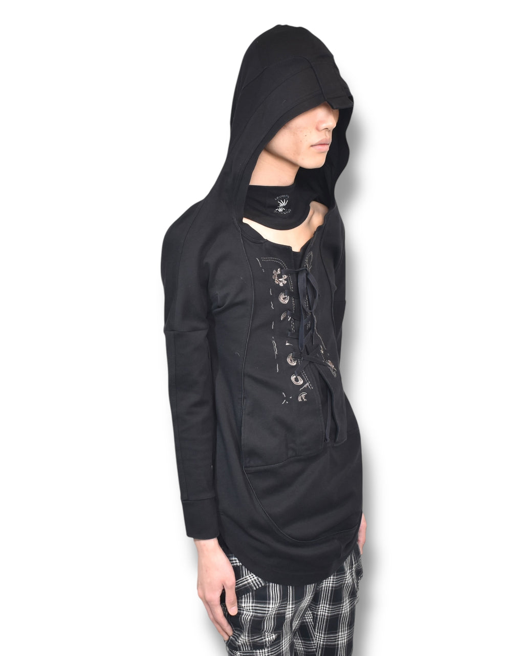 07AW MARITHE FRANCOIS GIRBAUD shoe lace-up hoodie
