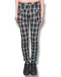MASAKI MATSUSHIMA check gathered skinny pants
