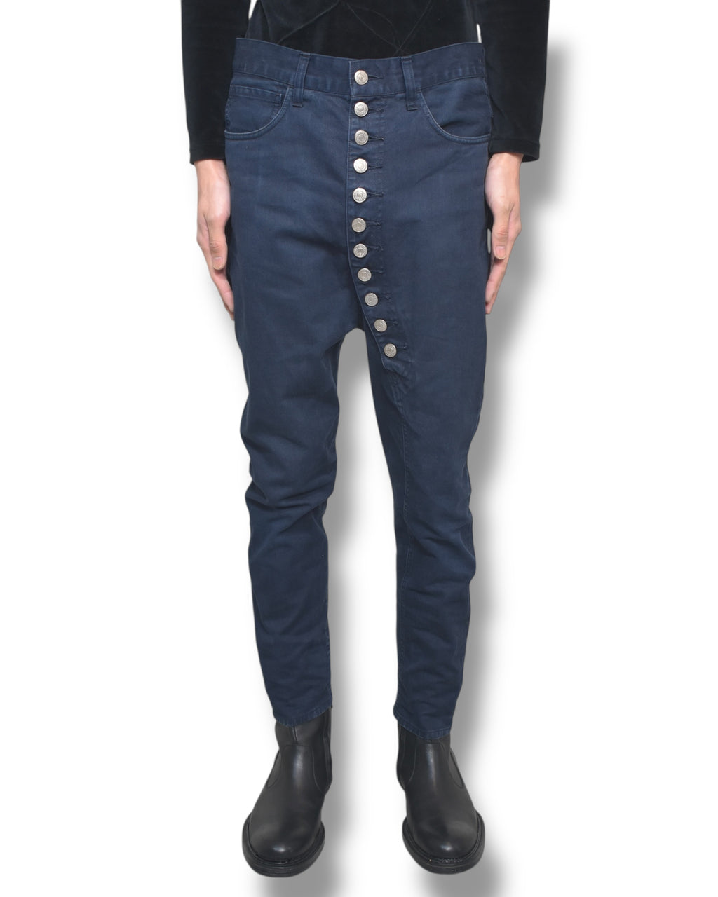 CABANE DE ZUCCA 11buttons fly denim pants