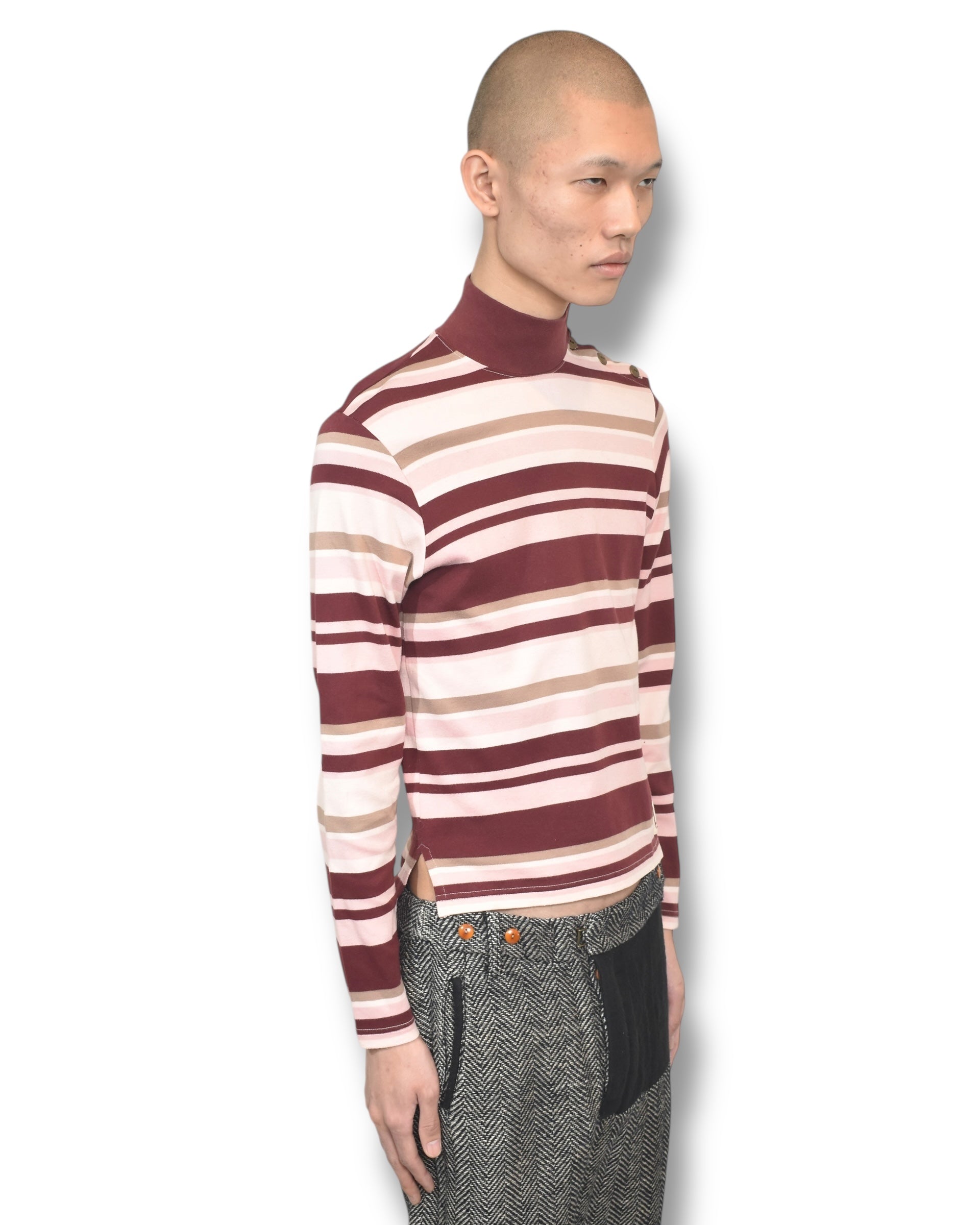 90s BEAUTY BEAST high neck long sleeve top